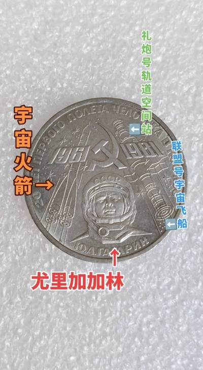 苏联1981加加林航天20周年纪念币
