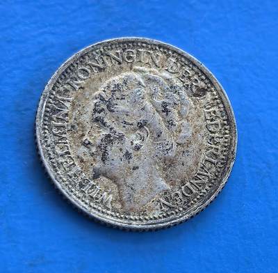 荷兰威廉明娜女王1941年10 分银币