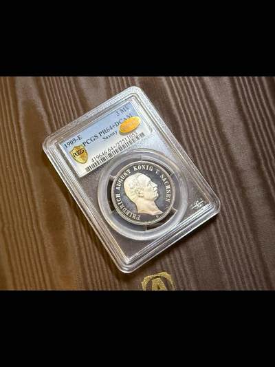 萨克森王国精制3马克银币