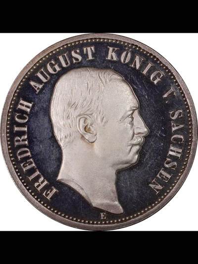 萨克森王国精制3马克银币