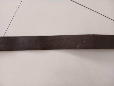 五十年代铜扣牛皮腰带