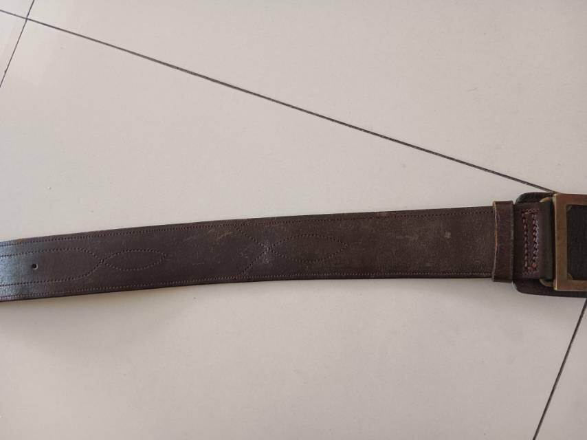 五十年代铜扣牛皮腰带