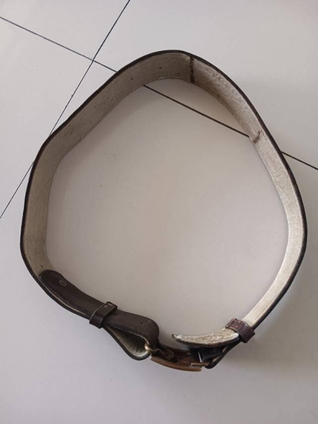 五十年代铜扣牛皮腰带