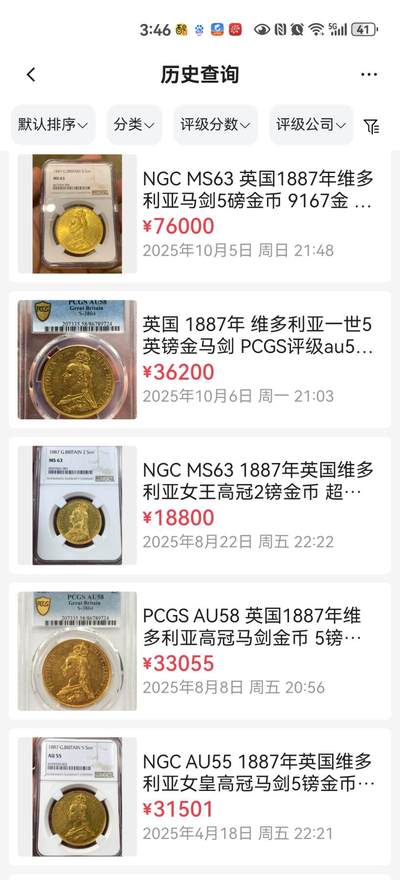 麦稀奇钱币故事｜1887 年维多利亚女王金禧纪念金马剑:英伦皇家铸币的传世之作