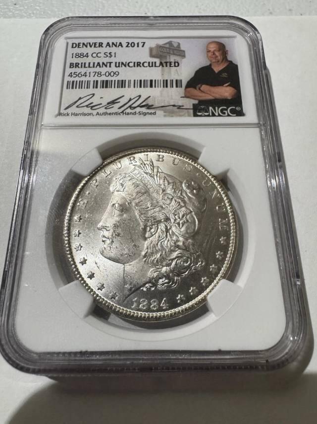 一枚来自光明顶手工签名的摩根