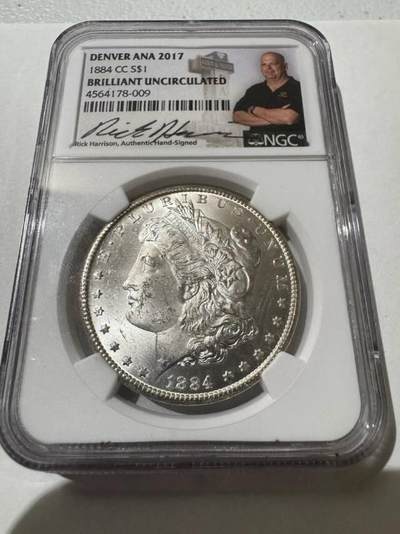 一枚来自光明顶手工签名的摩根