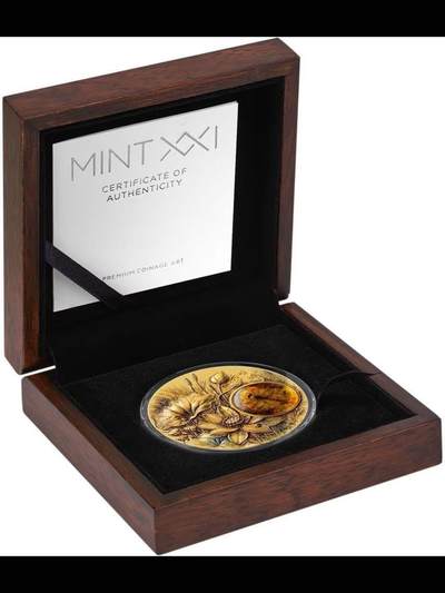 琥珀幻影系列-蜻蜓-2026年萨摩亚银币