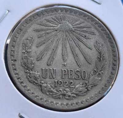 墨西哥1922 年 1 比索银币