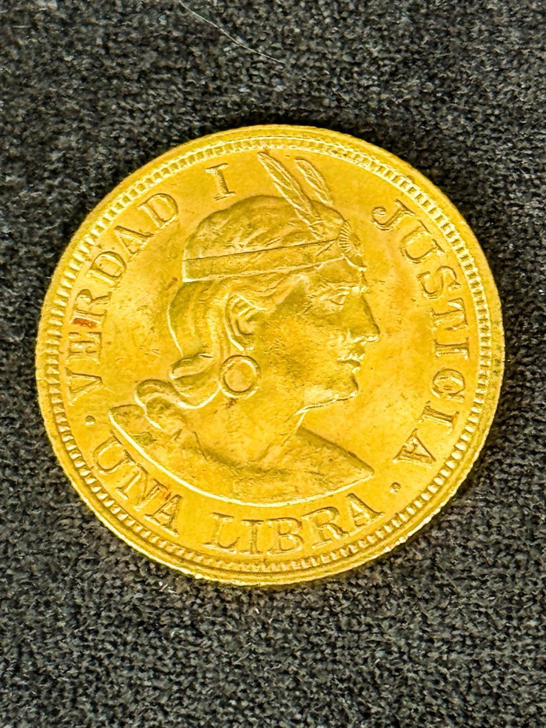 1916年秘鲁金币“印加战神”