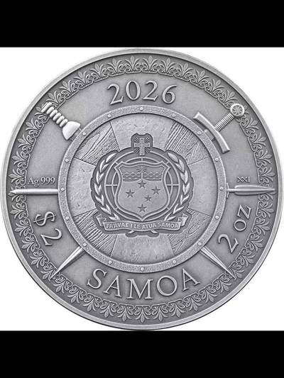 战场传奇-威廉•华莱士-2026年萨摩亚银币