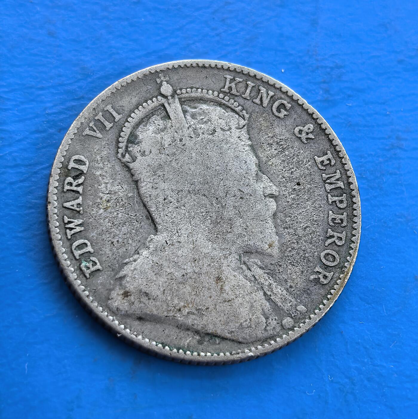 英属海峡殖民地1910 年爱德华七世 20 分银币