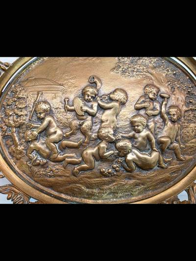 19世纪铜制浮雕“小天使”