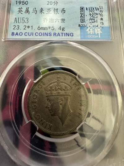 求助：英属马来西亚是否是银币？