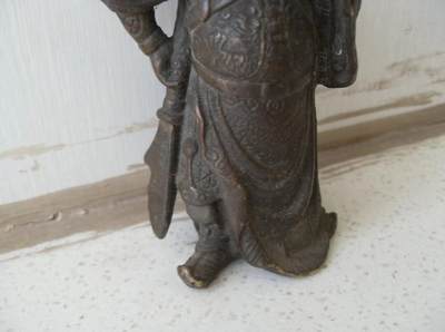 古董纯铜关公像、关老爷像！！