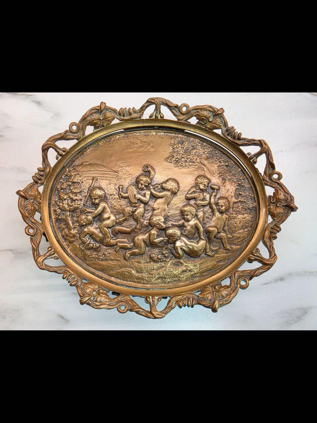 19世纪铜制浮雕“小天使”