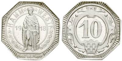 1917–1919 年哈姆市紧急货币样币的铸造、保存与现存数量研究 