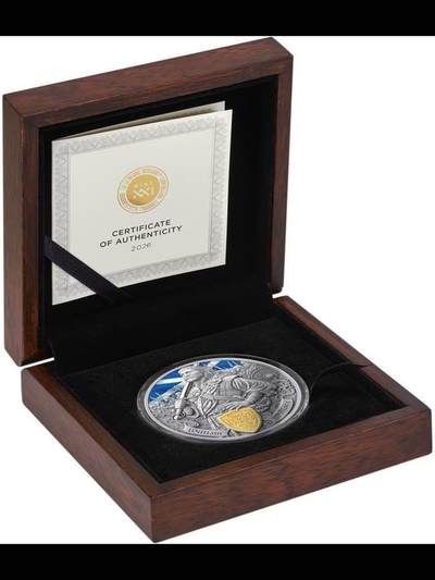 战场传奇-威廉•华莱士-2026年萨摩亚银币