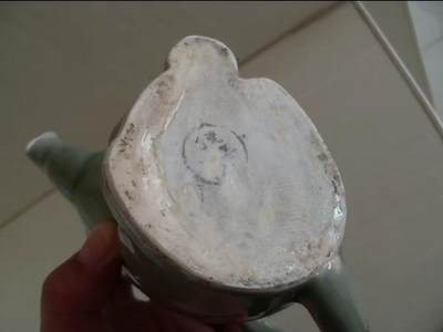 青瓷老猫壶 正宗青瓷釉 瓷壶