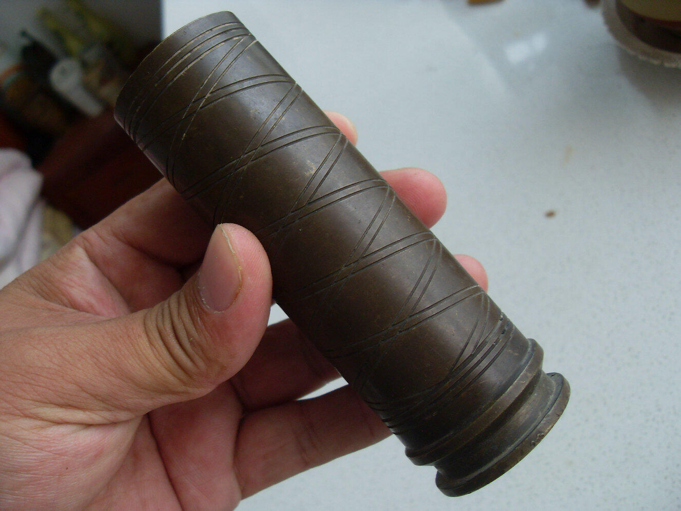 老炮皮弹壳笔筒！！