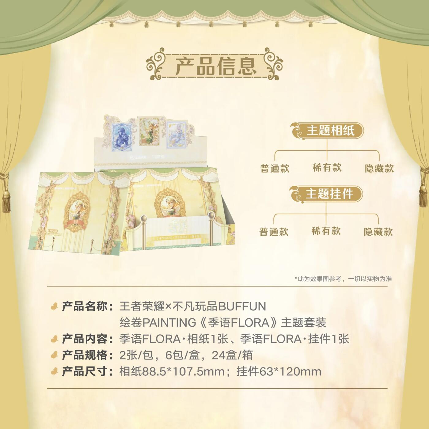 王者荣耀×不凡玩品BUFFUN 绘卷PAINTING《季语FLORA》主题套装重磅上线！