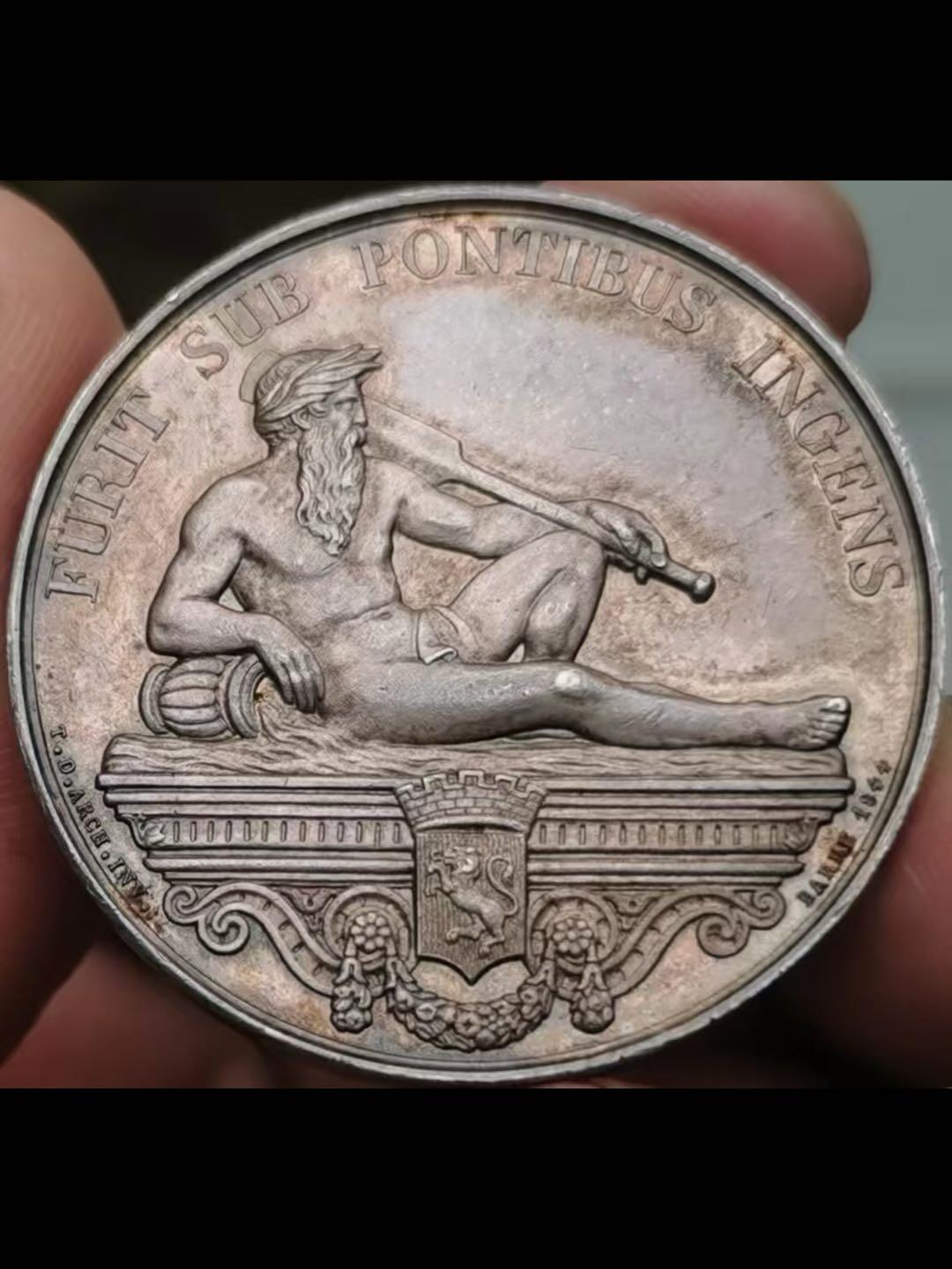 1845年里昂桥梁公司银章