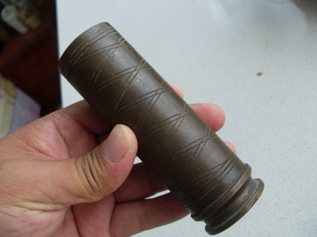 老炮皮弹壳笔筒！！