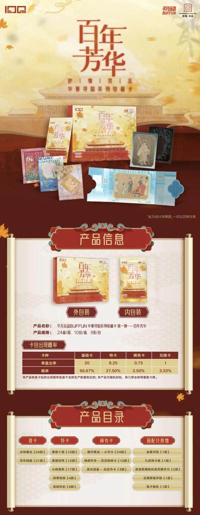 雅韵东方，紫禁藏珍！不凡玩品BUFFUN华夏寻踪系列收藏卡第一弹「百年芳华」重磅上线！