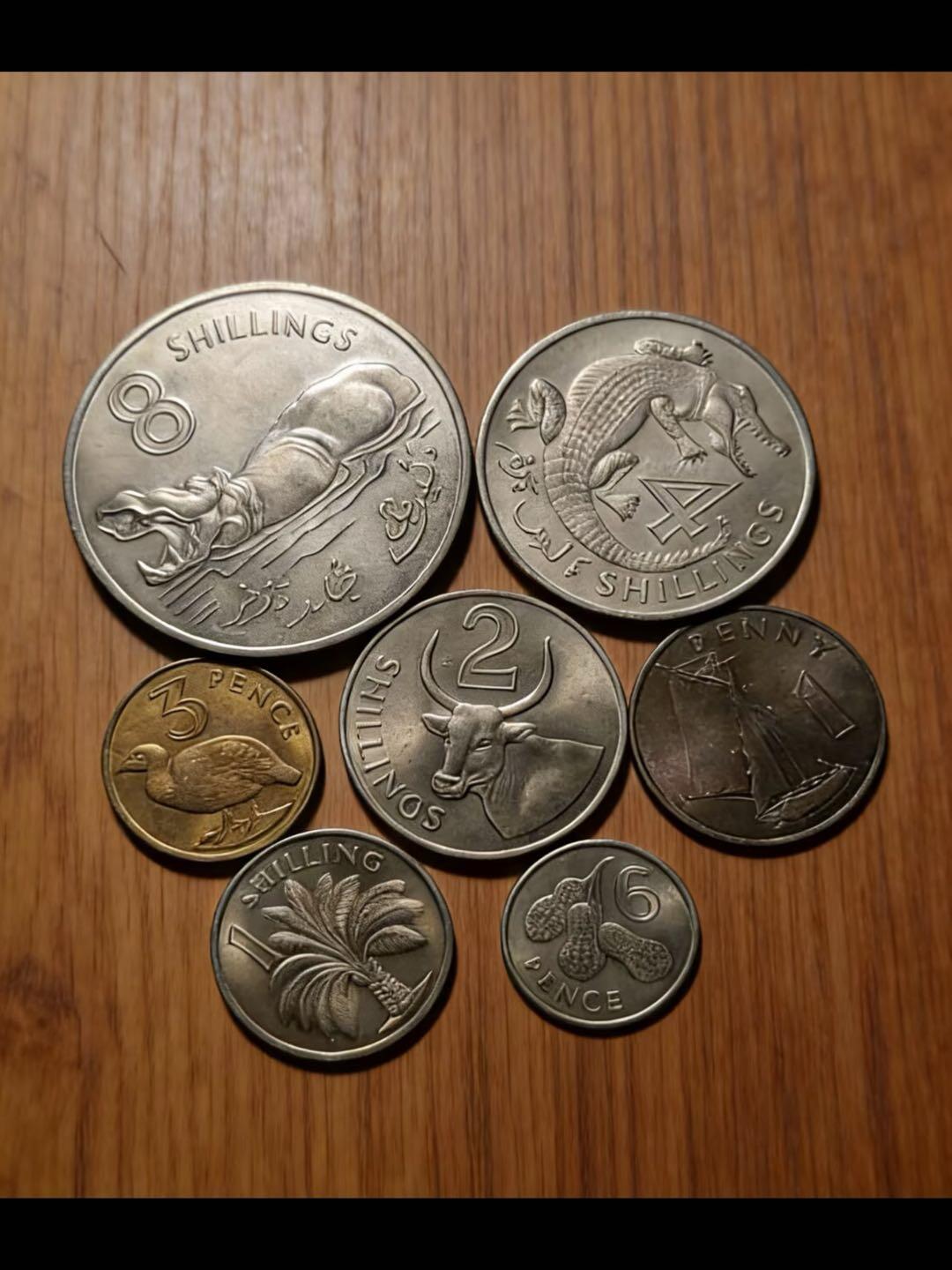 英属冈比亚硬币套装