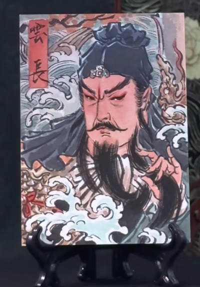 彫仙1/1手绘关羽