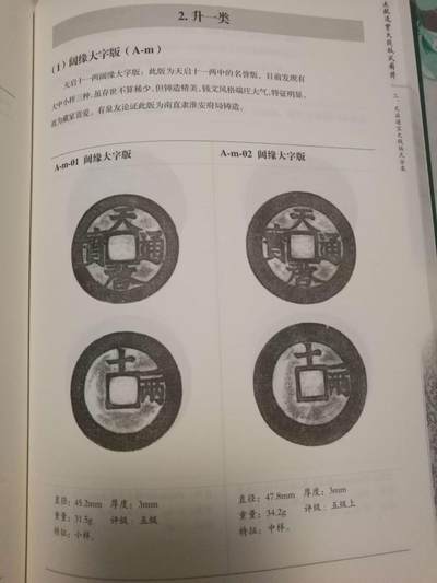 《天启通宝大钱版式图谱》签名本