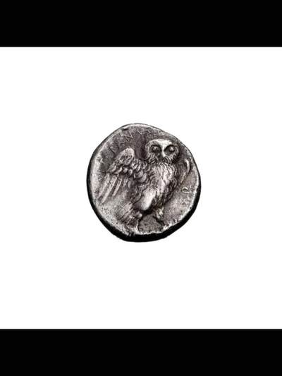 古希腊猫头鹰银币