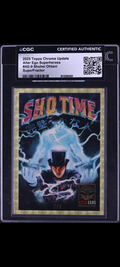 2025 Topps Chrome Update Alter Ego 超级英雄大谷翔平一编超级折射