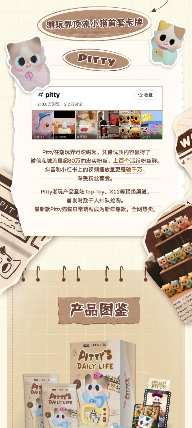 卢卡卡首套卡牌｜Pitty喵影时光收藏卡【第一弹】