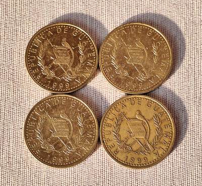 1999年危地马拉1格查尔硬币：30年内战与战后新生