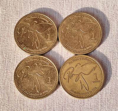 1999年危地马拉1格查尔硬币：30年内战与战后新生