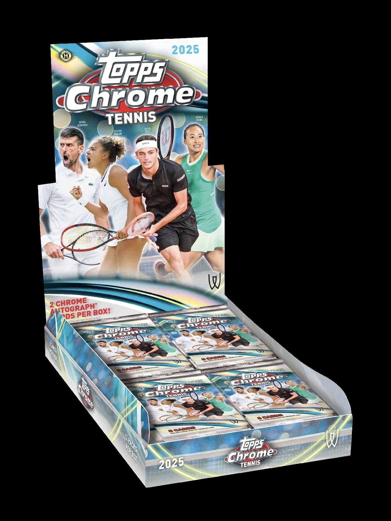 2025 Topps Chrome tennis网球系列重磅登场，网坛收藏盛宴燃情开启！