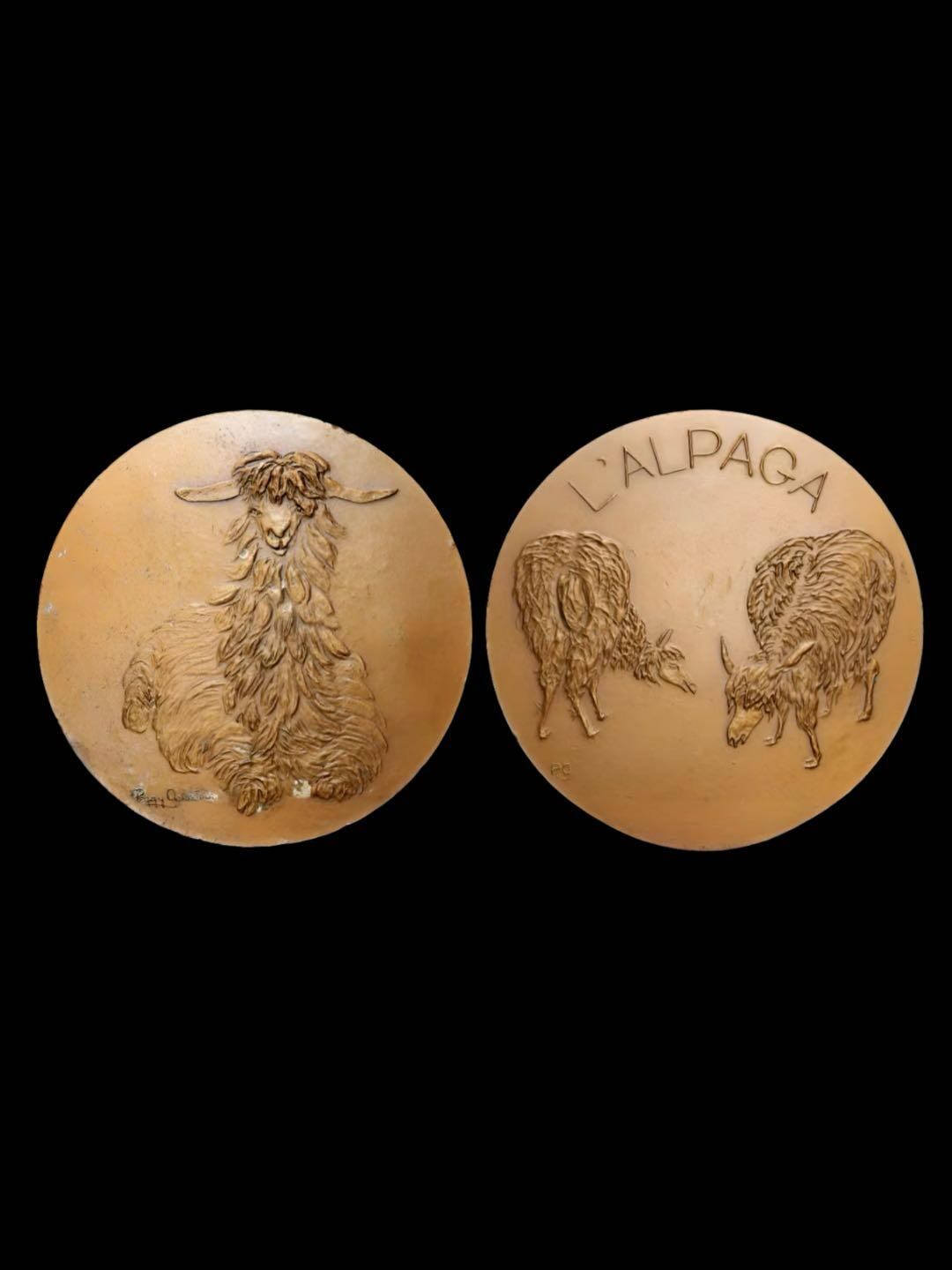 美国雕塑家佩吉.戈德斯坦因的作品《羊驼》