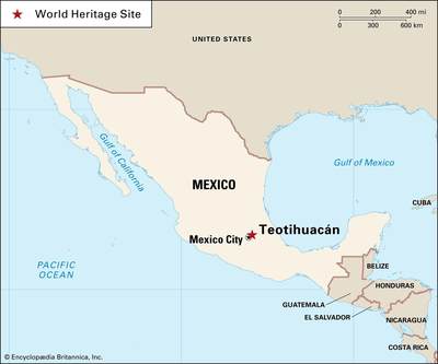 墨西哥20分铜币与特奥蒂瓦坎文明印记