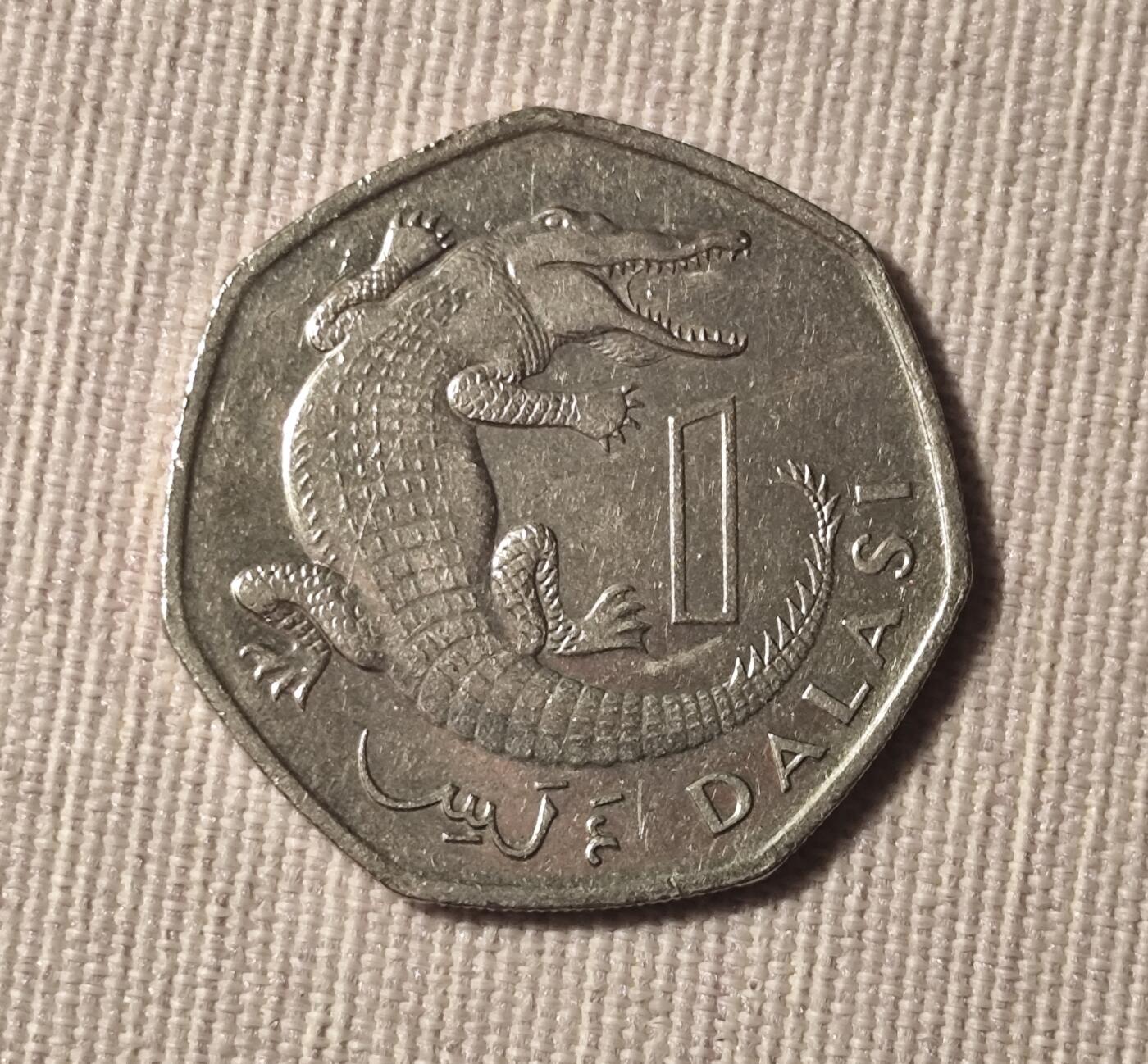 1998年冈比亚1达拉西硬币