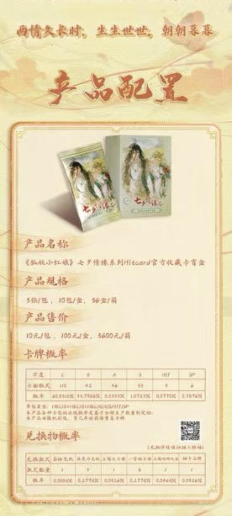 新品上线|《狐妖小红娘》七夕情缘系列收藏卡盲盒