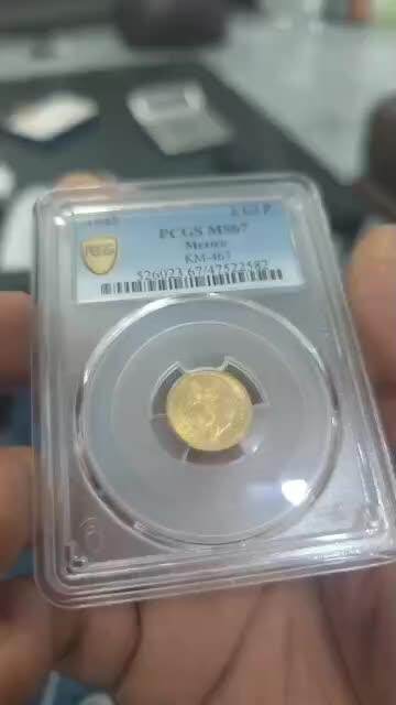 1945年墨西哥金币PCGS评级MS67带盒收藏级别保真包邮
感兴趣的话点“我想要”和我私聊吧～