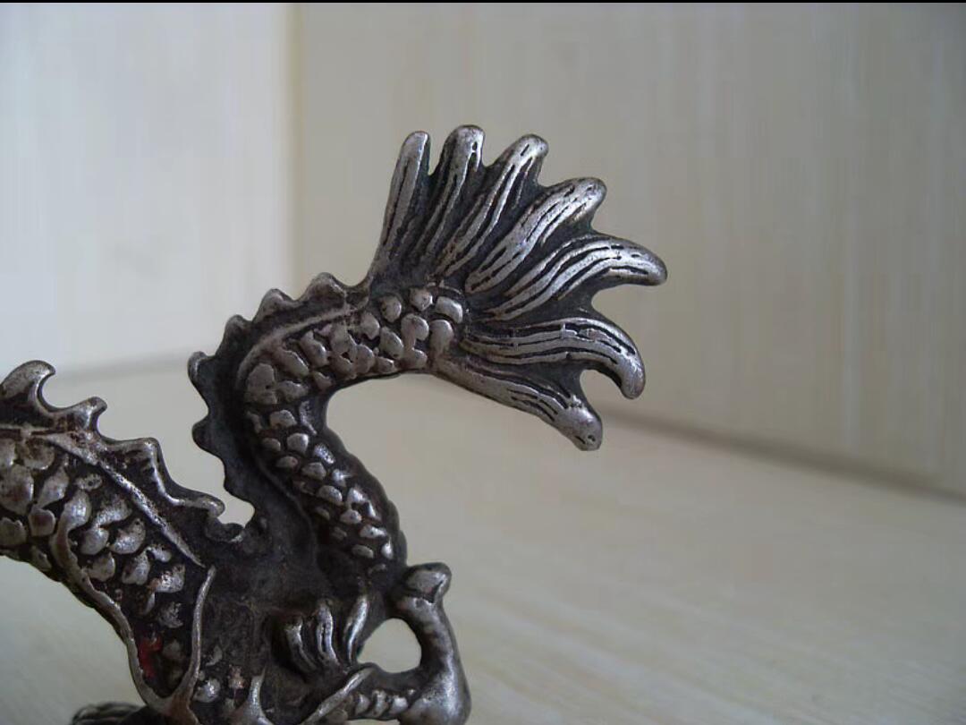 古董镀银镇纸笔架！！
