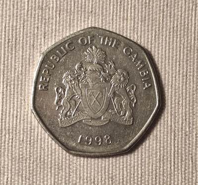 1998年冈比亚1达拉西硬币