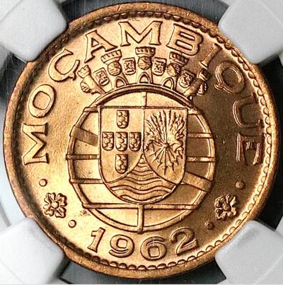 葡属非洲1埃斯库多铜币：殖民时代的最后印记