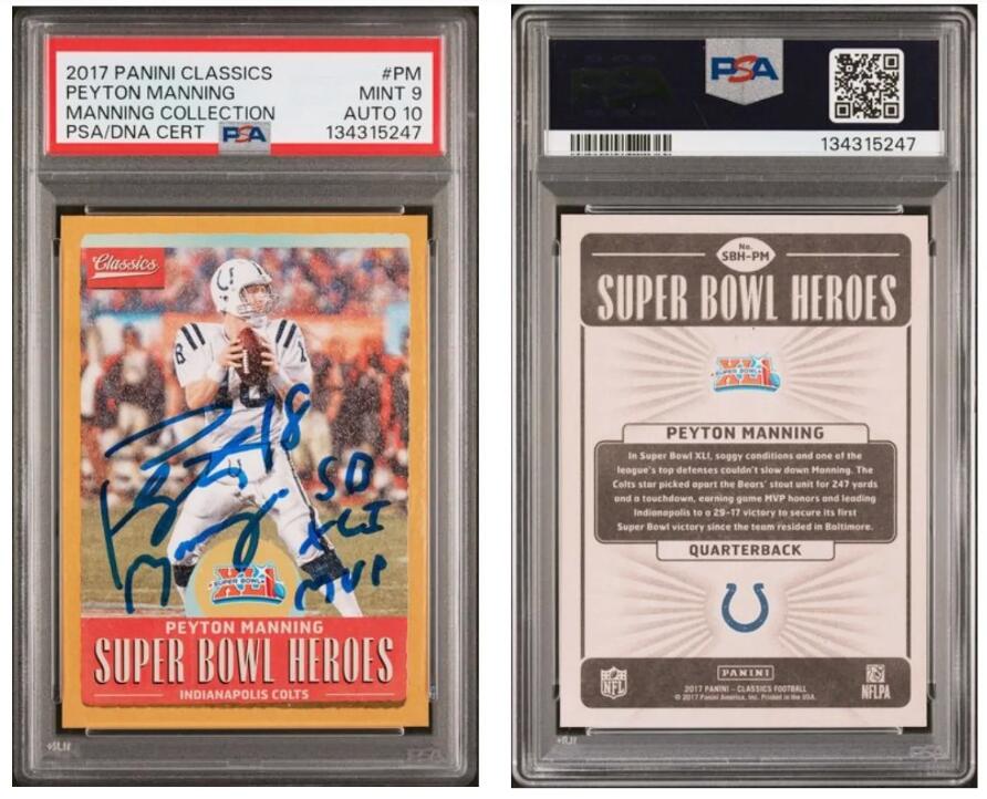 NFL卡迷不能错过的PSA拍卖会！主题：传奇四分卫！