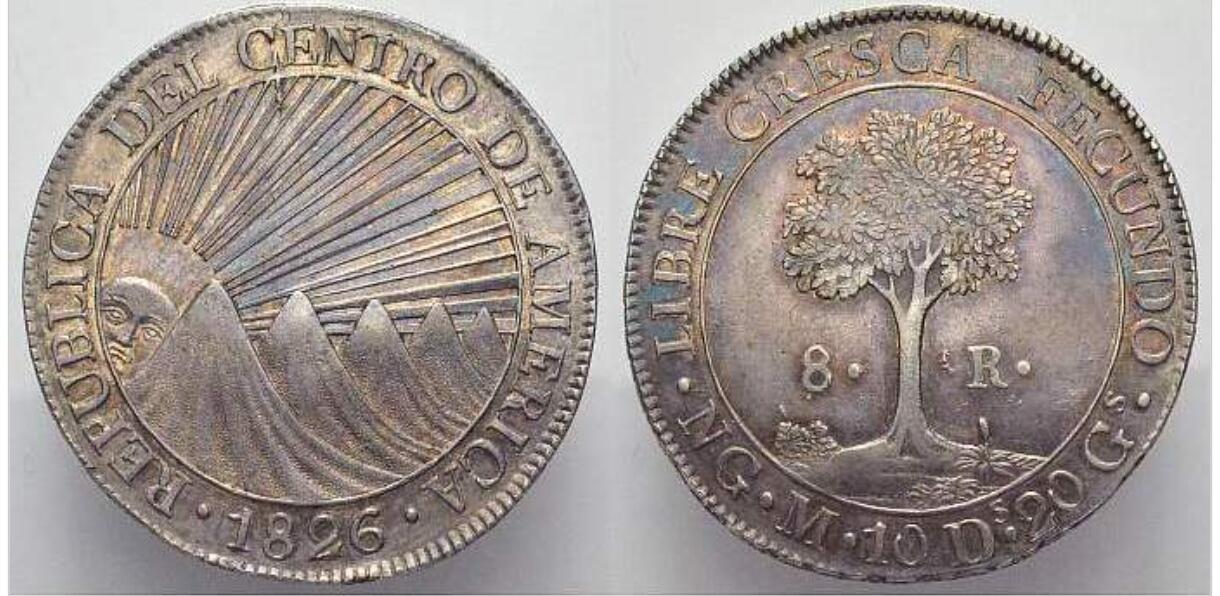 中美洲联邦共和国1826年8里亚尔银币