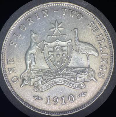 1910年爱七澳大利亚1弗洛林银币