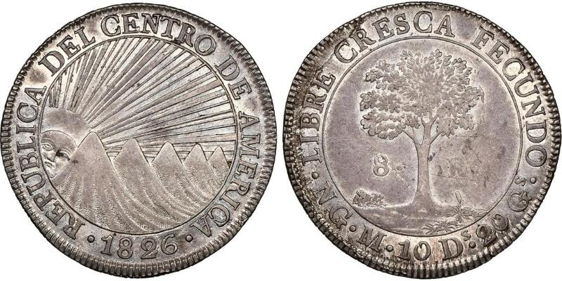 中美洲联邦共和国1826年8里亚尔银币