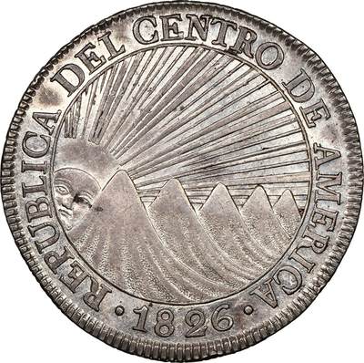 中美洲联邦共和国1826年8里亚尔银币