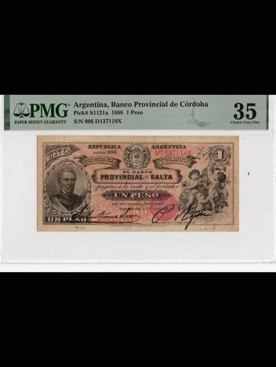 阿根廷国家担保银行1比索纸币